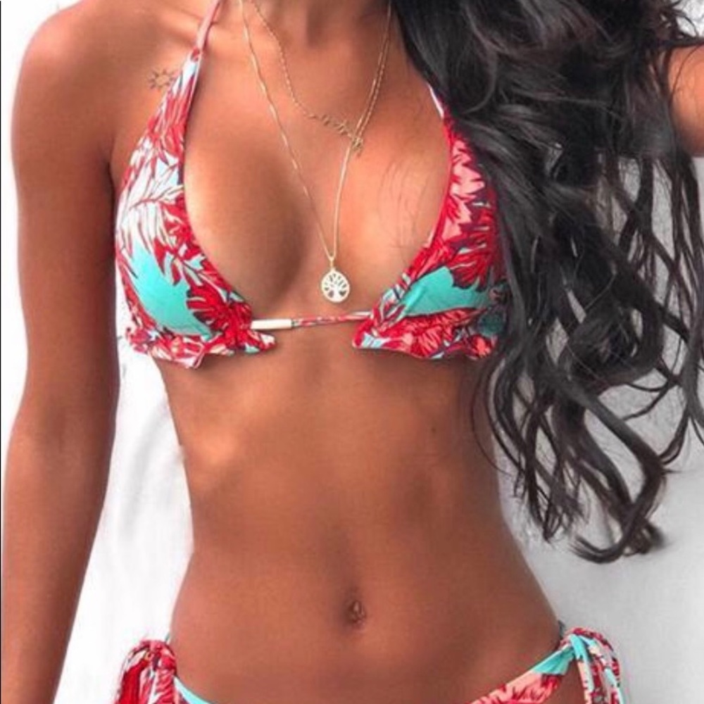 Sexy Bali style floral bikini
